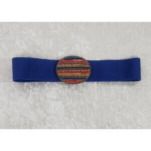 Vintage DAY LOR Womens Enameled Stripped Belt Buckles
